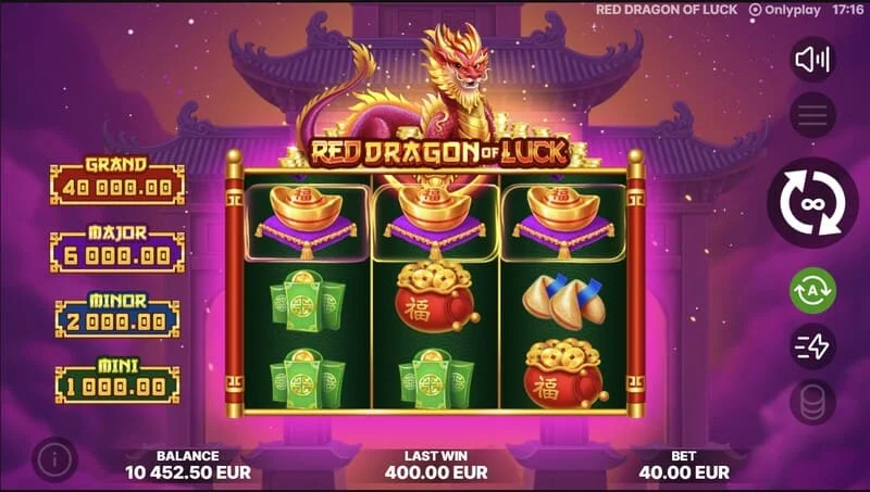 Red Dragon of Luck – Bonus Coin Game-funksjonen starter
